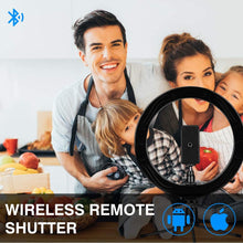 Load image into Gallery viewer, 26cm 10 inch Photo Ring light Led Bluetooth Remote Lamp Tripod Holder
