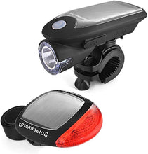 Load image into Gallery viewer, Bike Lights Front and Back Solar Bicycle Light USB Rechargeable LED Light Lamp 3 Function