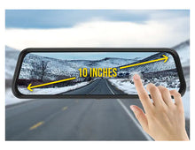 Load image into Gallery viewer, Dash Cam 10" Rearview Mirror 1080P Full Touch Screen - 32GB Card