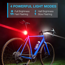 Load image into Gallery viewer, Bicycle Lights (Headlight and Taillight)
