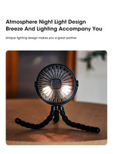 Load image into Gallery viewer, Baby Fan for Cart Stroller 3 Speeds Fans Portable Outdoor Fan Clip On for Baby USB Rechargeable Handheld Electric Fan for Home