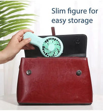 Load image into Gallery viewer, Creative Mini Handheld Small Fan USB Charging Portable 3 Speed High Wind Desktop Office Travel Pocket Fan Student Quiet Chroma