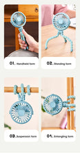 Load image into Gallery viewer, Baby Fan for Cart Stroller 3 Speeds Fans Portable Outdoor Fan Clip On for Baby USB Rechargeable Handheld Electric Fan for Home