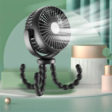 Load image into Gallery viewer, Baby Fan for Cart Stroller 3 Speeds Fans Portable Outdoor Fan Clip On for Baby USB Rechargeable Handheld Electric Fan for Home