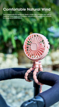 Load image into Gallery viewer, Baby Fan for Cart Stroller 3 Speeds Fans Portable Outdoor Fan Clip On for Baby USB Rechargeable Handheld Electric Fan for Home