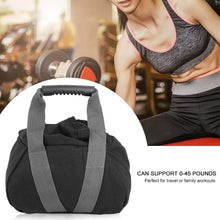 Load image into Gallery viewer, Black Portable Fitness Kettlebell Sandbag