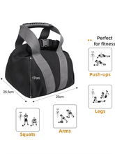 Load image into Gallery viewer, Black Portable Fitness Kettlebell Sandbag