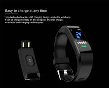 Load image into Gallery viewer, Color LED Fitness Tracker Waterproof Bluetooth