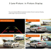 Load image into Gallery viewer, Dashcam Three Way Car DVR with Dual / Reverse Camera Night Vision Dash Cam
