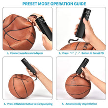 Load image into Gallery viewer, Electric Ball Pump,Smart Air Pump Portable Fast Ball Inflation With Accurate Pressure Gauge And Digital LCD Display