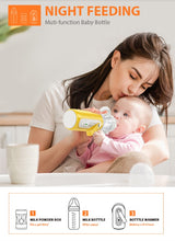 Load image into Gallery viewer, Baby Bottle Travel Feeding Set With Milk Powder Storage With USB Warmer - THREE-IN-ONE
