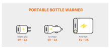 Load image into Gallery viewer, Baby Bottle Travel Feeding Set With Milk Powder Storage With USB Warmer - THREE-IN-ONE