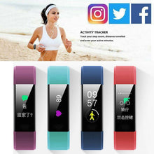 Load image into Gallery viewer, Color LED Fitness Tracker Waterproof Bluetooth