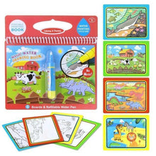 Load image into Gallery viewer, 8 styles Magic Water Coloring and Drawing Book