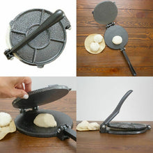 Load image into Gallery viewer, 8 Inches Aluminium Mold Home Kitchen Restaurant Bakeware Tool Dining Press With Handle Foldable Tortilla Maker Easy Clean Mexico