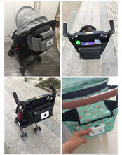 Load image into Gallery viewer, Baby Stroller Organizer Bag Mummy Diaper Bag Hook Baby Carriage Waterproof Large Capacity Stroller Accessories Travel Nappy
