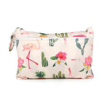 Load image into Gallery viewer, Baby Diaper Bag Printed Waterproof Wet Dry Nappy Zipper Handbag Stroller Carry Pack Travel Outdoor Wet Diaper Storage Bag Pocket