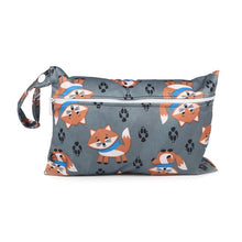 Load image into Gallery viewer, Baby Diaper Bag Printed Waterproof Wet Dry Nappy Zipper Handbag Stroller Carry Pack Travel Outdoor Wet Diaper Storage Bag Pocket