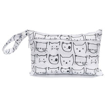 Load image into Gallery viewer, Baby Diaper Bag Printed Waterproof Wet Dry Nappy Zipper Handbag Stroller Carry Pack Travel Outdoor Wet Diaper Storage Bag Pocket