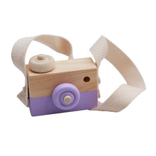 Load image into Gallery viewer, Cute Baby Toys Mini Hanging Wooden Camera Photography Toys for Kids Montessori Toy Gift Children Wooden DIY Presents