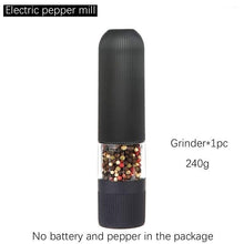 Load image into Gallery viewer, Automatic Salt Pepper Grinder Set Electric Plastic Ceramic Burr Mill For Herb Pepper Spice Adjustable Kitchen Grinding Gadgets