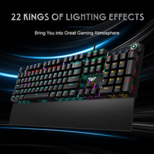 Load image into Gallery viewer, AULA F2088 Mechanical Gaming Keyboard Anti-ghosting 104 brown Switch blue Wired Mixed Backlit Keyboard for Game Laptop PC