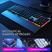 Load image into Gallery viewer, AULA F2088 Mechanical Gaming Keyboard Anti-ghosting 104 brown Switch blue Wired Mixed Backlit Keyboard for Game Laptop PC