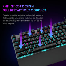 Load image into Gallery viewer, AULA F2088 Mechanical Gaming Keyboard Anti-ghosting 104 brown Switch blue Wired Mixed Backlit Keyboard for Game Laptop PC