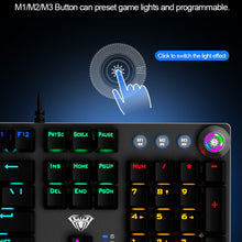 Load image into Gallery viewer, AULA F2088 Mechanical Gaming Keyboard Anti-ghosting 104 brown Switch blue Wired Mixed Backlit Keyboard for Game Laptop PC