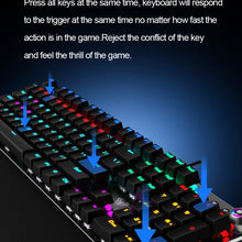Load image into Gallery viewer, AULA F2088 Mechanical Gaming Keyboard Anti-ghosting 104 brown Switch blue Wired Mixed Backlit Keyboard for Game Laptop PC