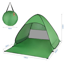 Load image into Gallery viewer, Automatic Instant Pop Up Tent Potable Beach Tent Lightweight Outdoor UV Protection Camping Fishing Tent Cabana Sun Shelter 2021