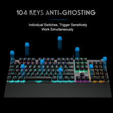 Load image into Gallery viewer, AULA F2088 Mechanical Gaming Keyboard Anti-ghosting 104 brown Switch blue Wired Mixed Backlit Keyboard for Game Laptop PC