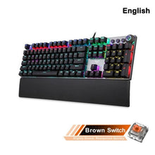 Load image into Gallery viewer, AULA F2088 Mechanical Gaming Keyboard Anti-ghosting 104 brown Switch blue Wired Mixed Backlit Keyboard for Game Laptop PC