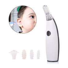 Load image into Gallery viewer, Electric Cordless Vibration Painless Vacuum Ear Wax Pick Cleaner Remover Spiral Ear-Cleaning Device Wax Earpick (Black Or Blue )