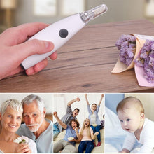 Load image into Gallery viewer, Electric Cordless Vibration Painless Vacuum Ear Wax Pick Cleaner Remover Spiral Ear-Cleaning Device Wax Earpick (Black Or Blue )