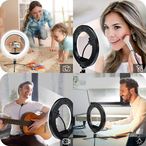 26cm 10 inch Photo Ring light Led Bluetooth Remote Lamp Tripod Holder