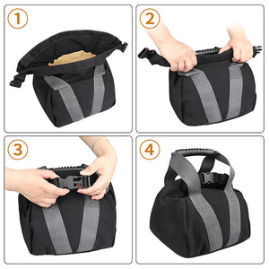 Black Portable Fitness Kettlebell Sandbag