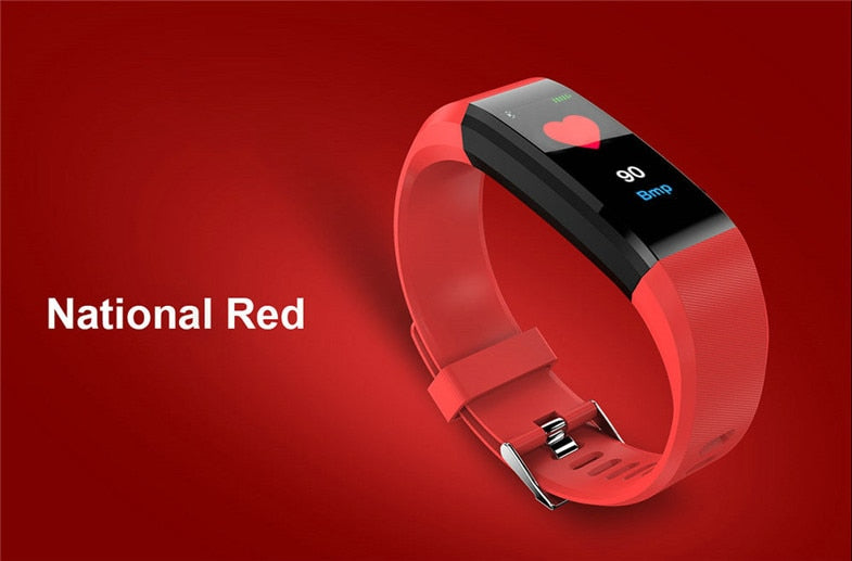 Color LED Fitness Tracker Waterproof Bluetooth