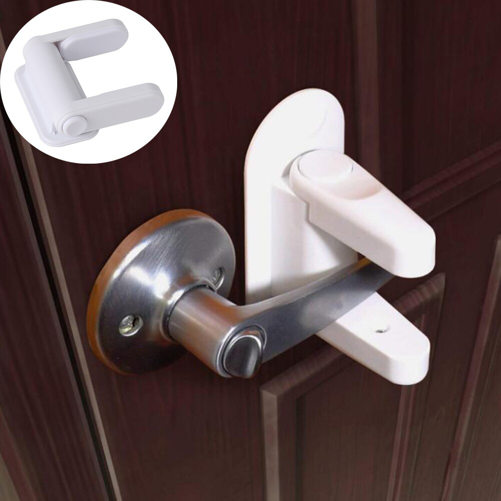 4 Pack Child Proof Door Handle Lever Lock Guards Set - (4 Pcs)