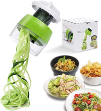 Load image into Gallery viewer, Handheld Spiralizer Vegetable Fruit Slicer 4 in 1 Adjustable Spiral Grater Cutter Salad Tools Zucchini Noodle Spaghetti Maker
