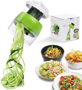 Handheld Spiralizer Vegetable Fruit Slicer 4 in 1 Adjustable Spiral Grater Cutter Salad Tools Zucchini Noodle Spaghetti Maker