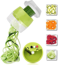 Load image into Gallery viewer, Handheld Spiralizer Vegetable Fruit Slicer 4 in 1 Adjustable Spiral Grater Cutter Salad Tools Zucchini Noodle Spaghetti Maker
