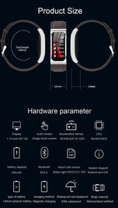 Luxury Smart Bracelet Smartwatch AK12, Bluetooth, Waterproof, Heart rate, iOS/Android