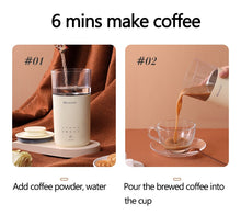 Load image into Gallery viewer, 5 in 1 Electric Coffee Maker Multifunction Portable Milk Tea Machine Milk Frother Automatic Tea Maker DIY Milk Tea Coffee 350ml
